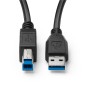 MicroConnect USB 3.2 Gen 1 A-B 5m M-M, MicroConnect USB 3.2 Gen 1 A-B 5m M-M,